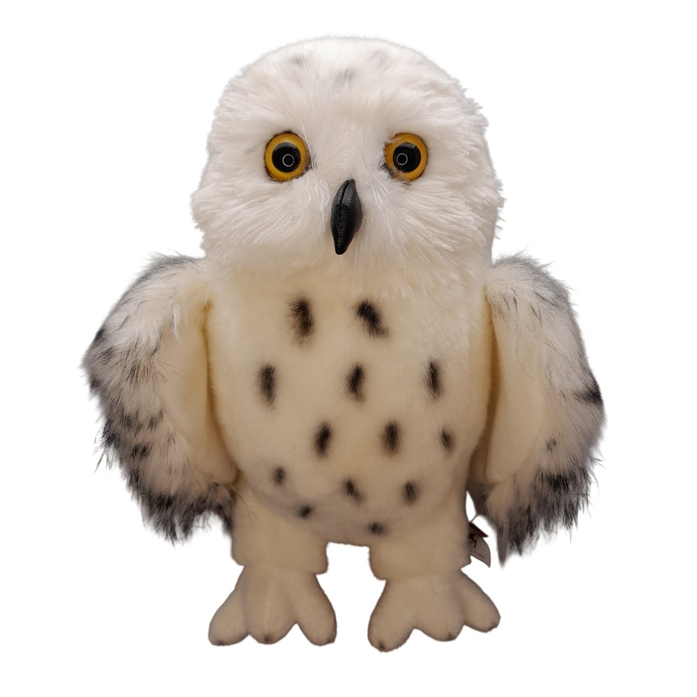 Douglas Snowy Owl Stuffed Animal White Plush Cuddle Toy 10 Inch